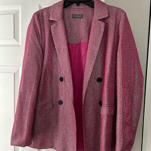 Sparkly pink blazer